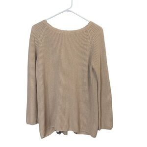 525 America Oversized Scoop Neck Open Back Sweater Size Small .